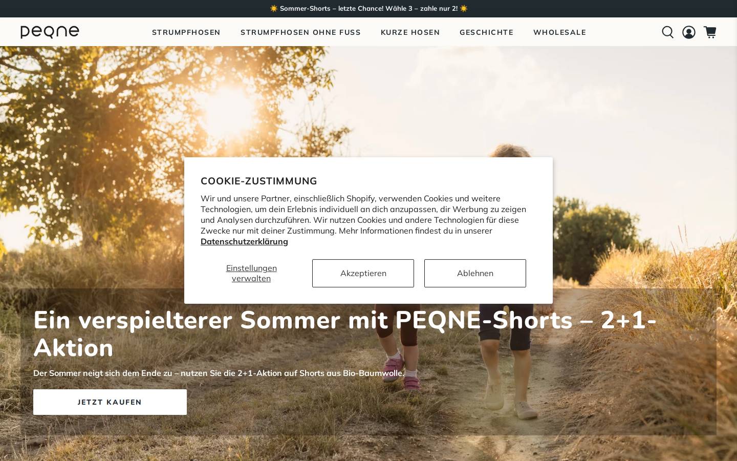 peqne.at homepage screenshot