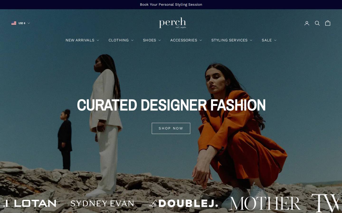perchvail.com homepage screenshot