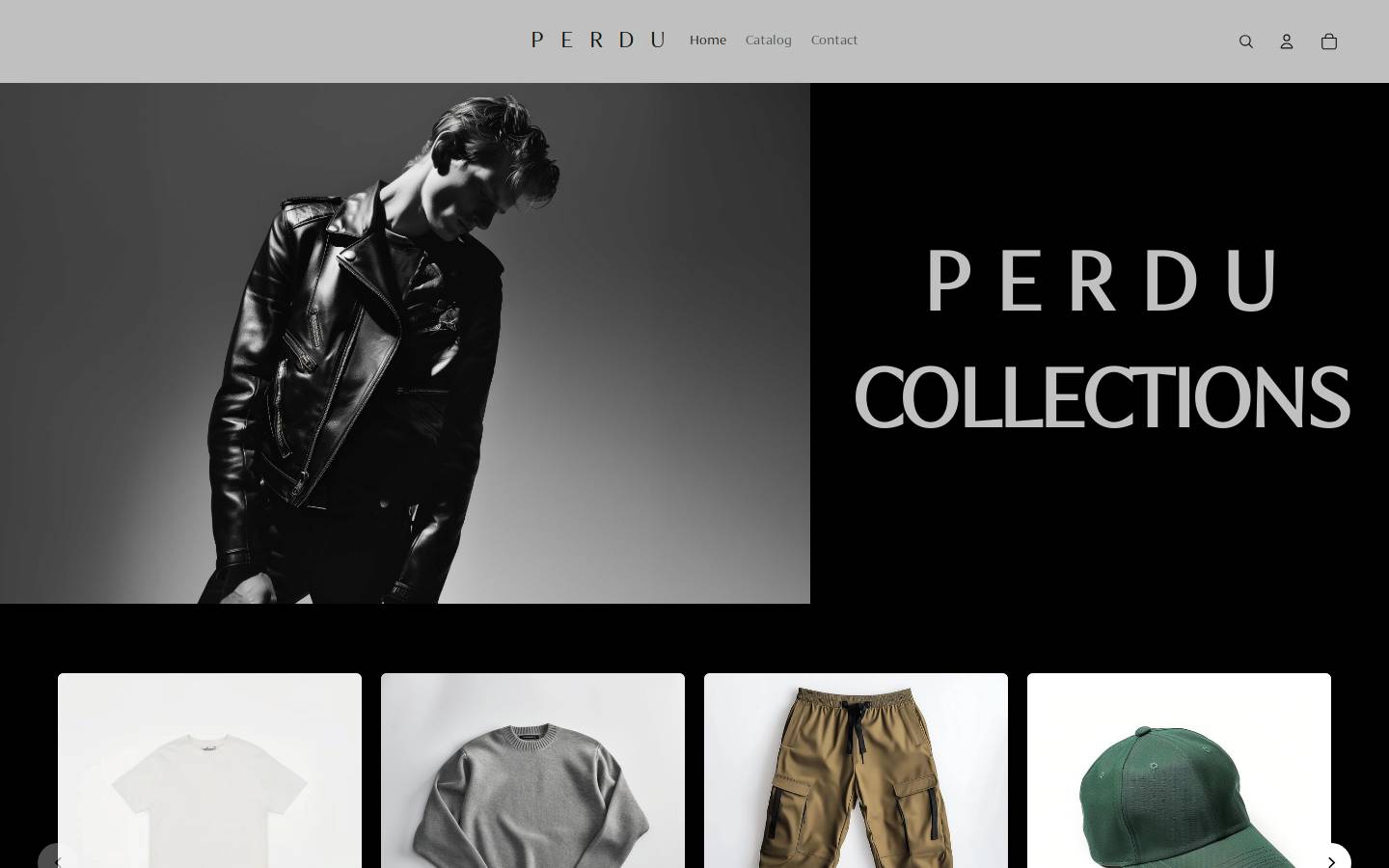 perducollection.com homepage screenshot