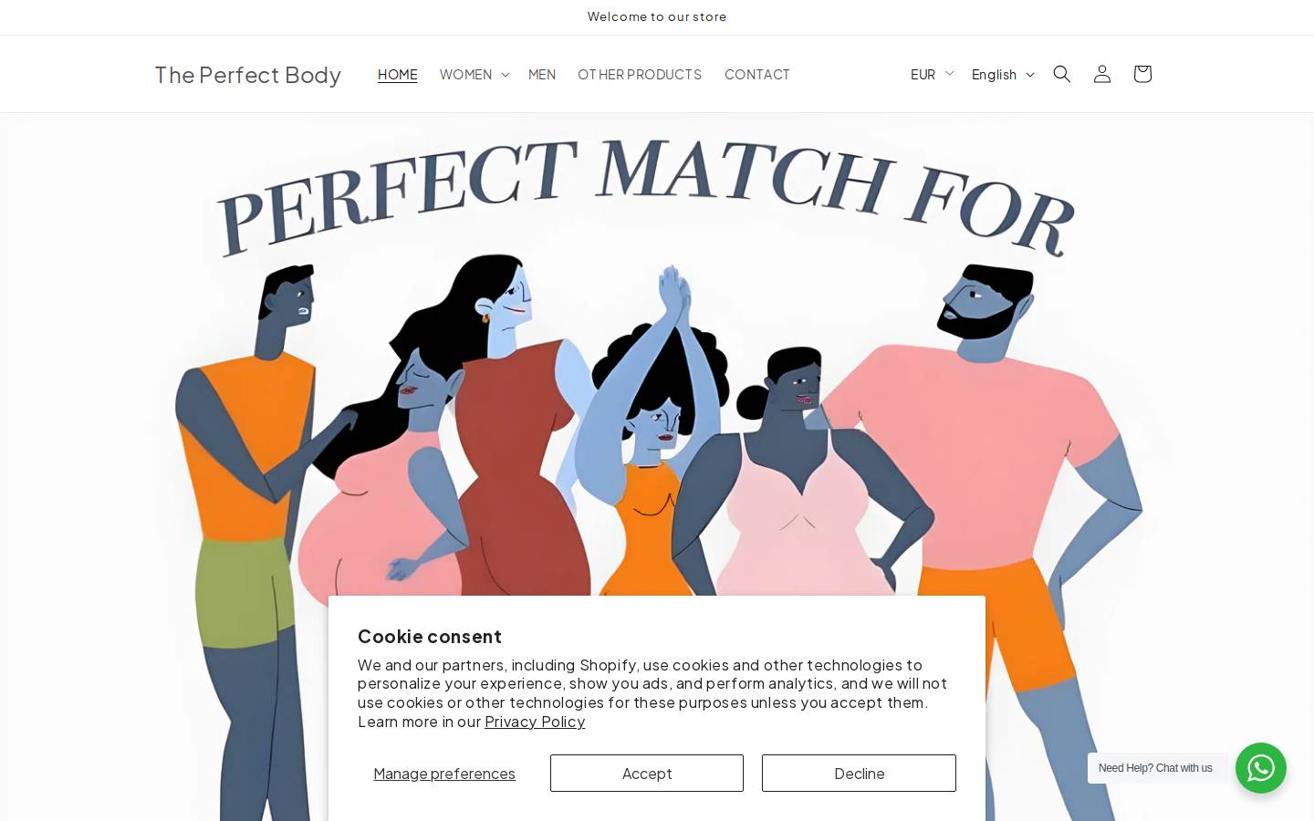 perfectbodymena.com homepage screenshot