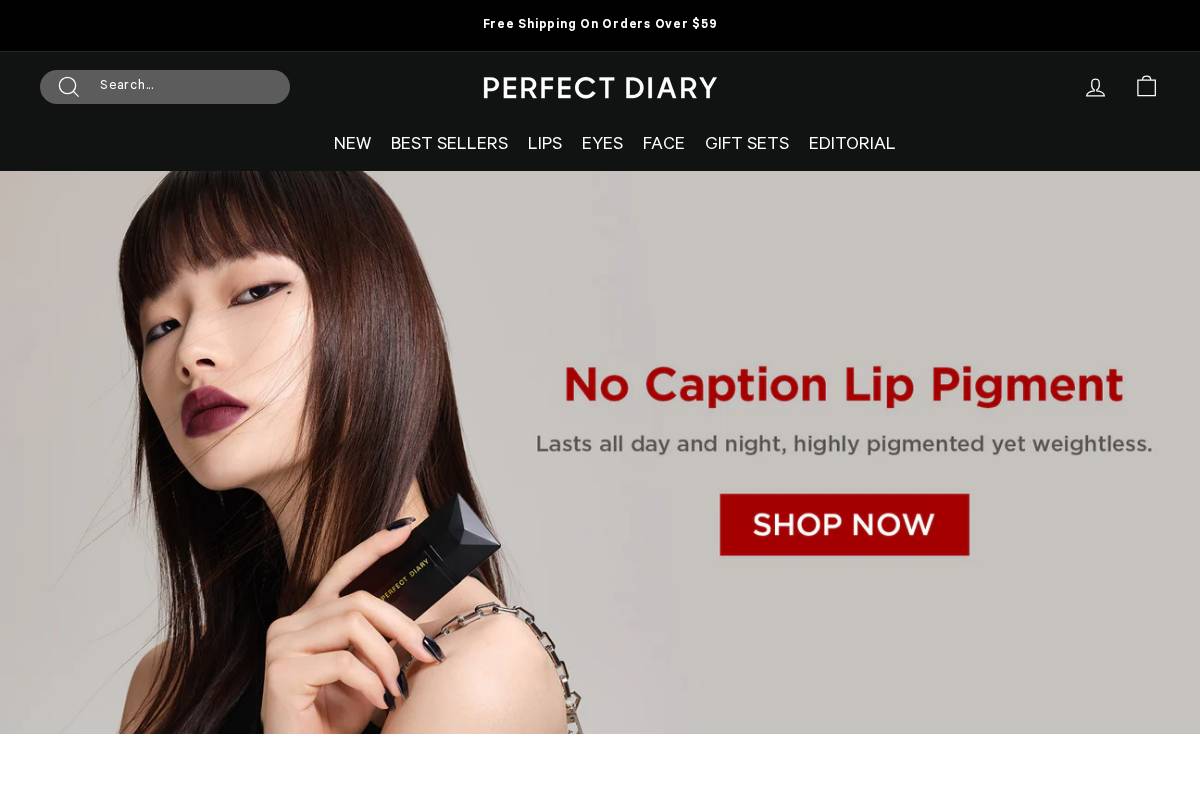 perfectdiary.com homepage screenshot