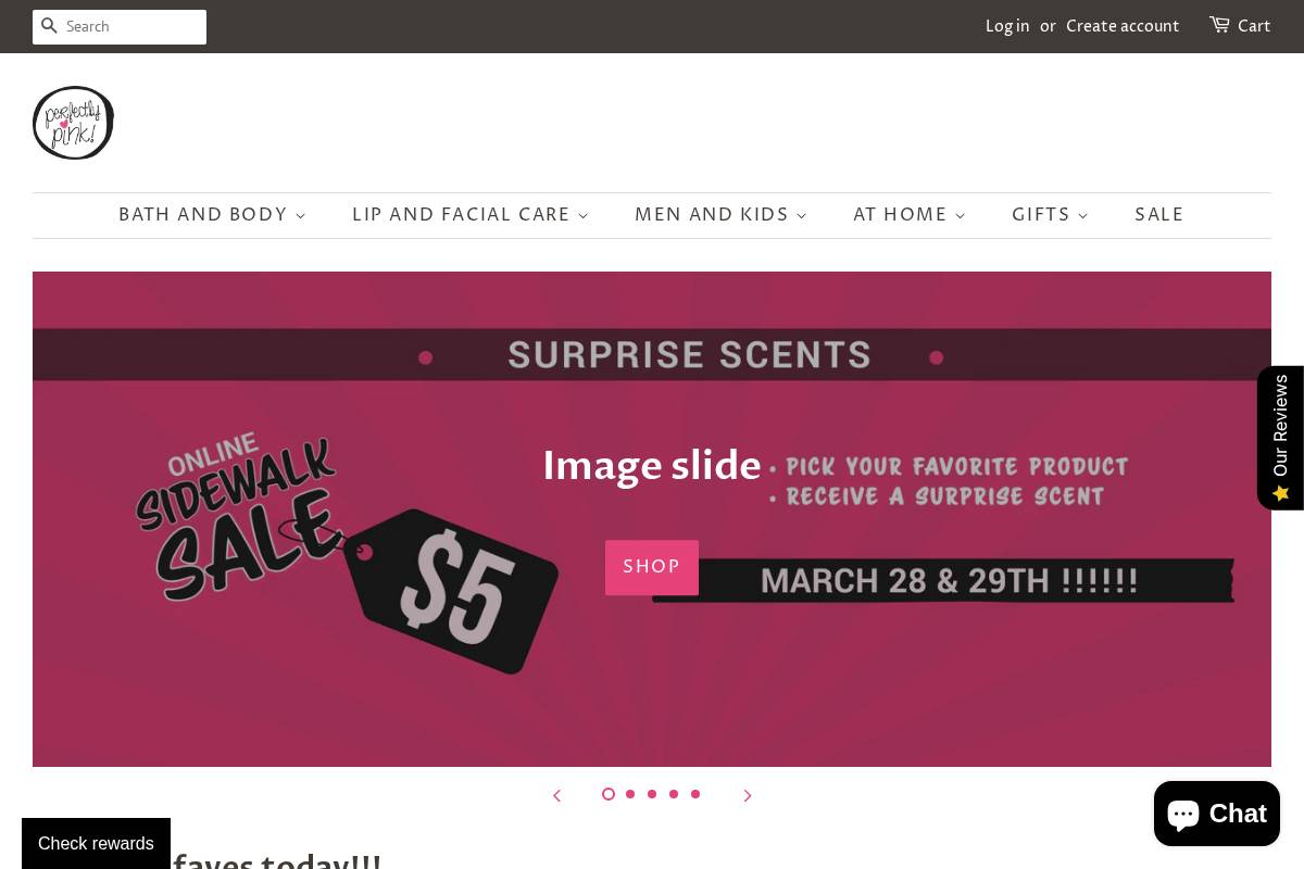 perfectlypinkllc.com homepage screenshot