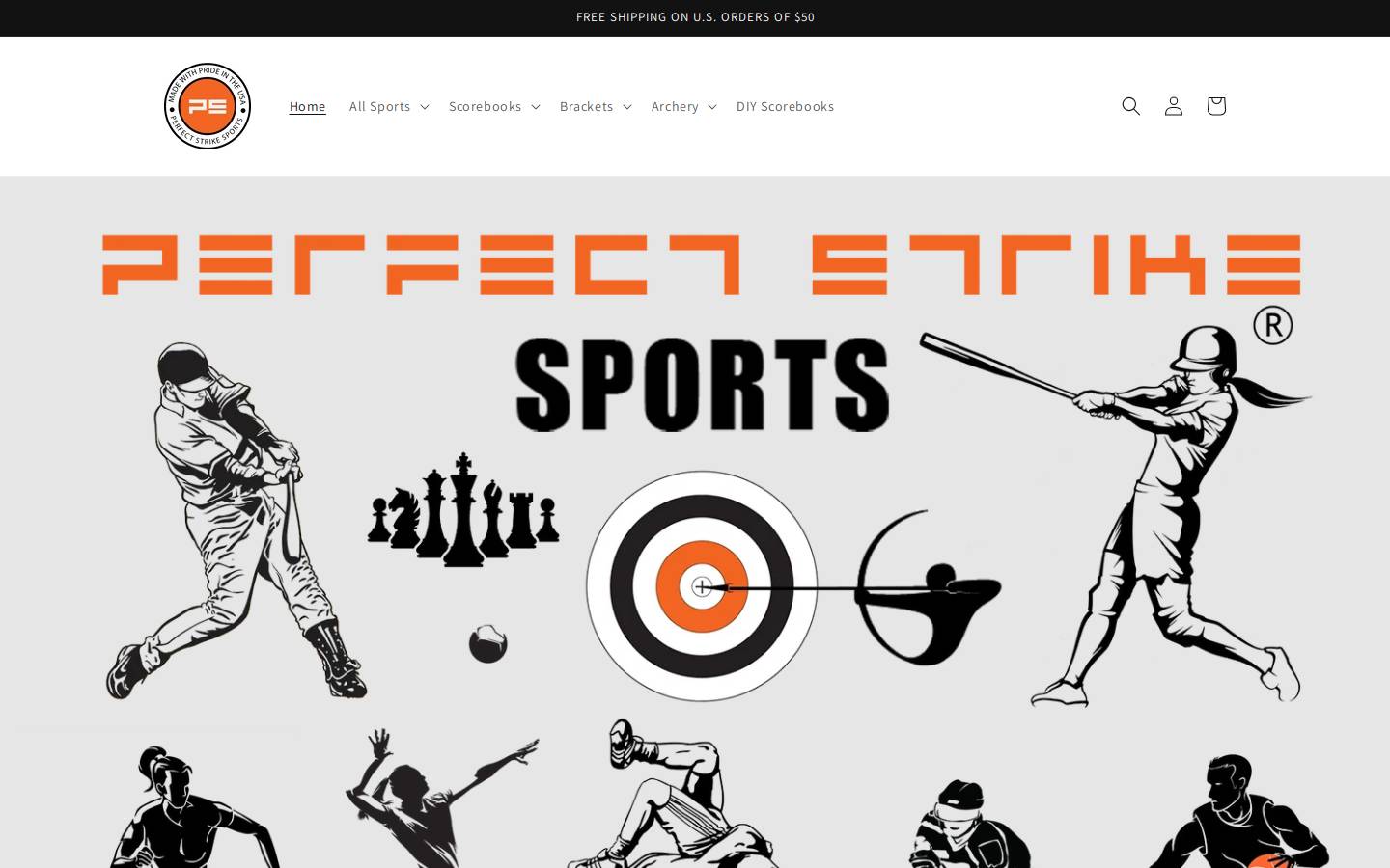 perfectstrikesports.com homepage screenshot