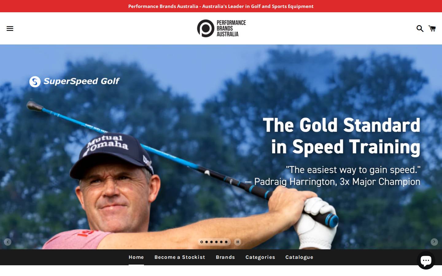 performancebrandsaustralia.com.au homepage screenshot