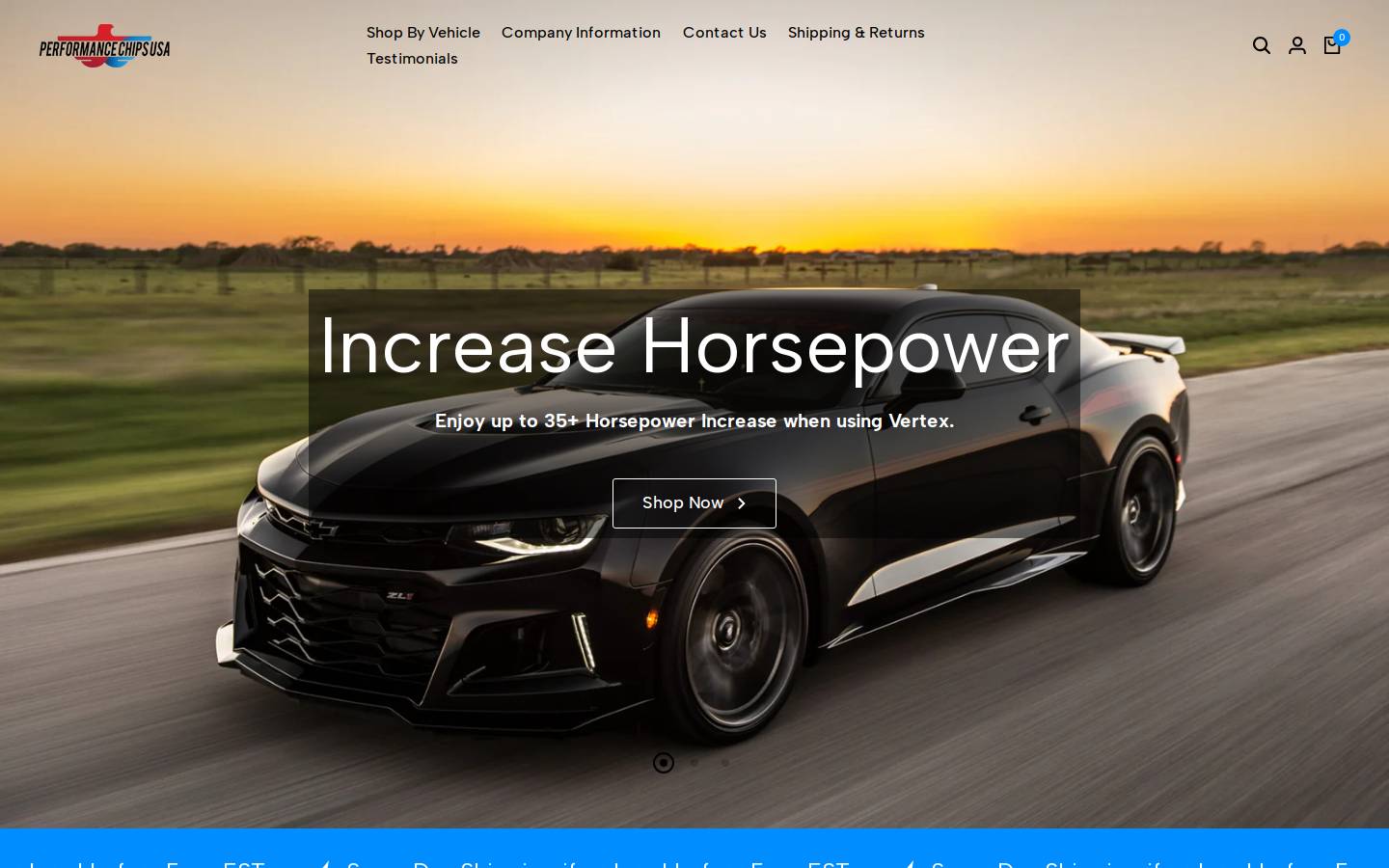 PerformanceChipsUSA homepage screenshot