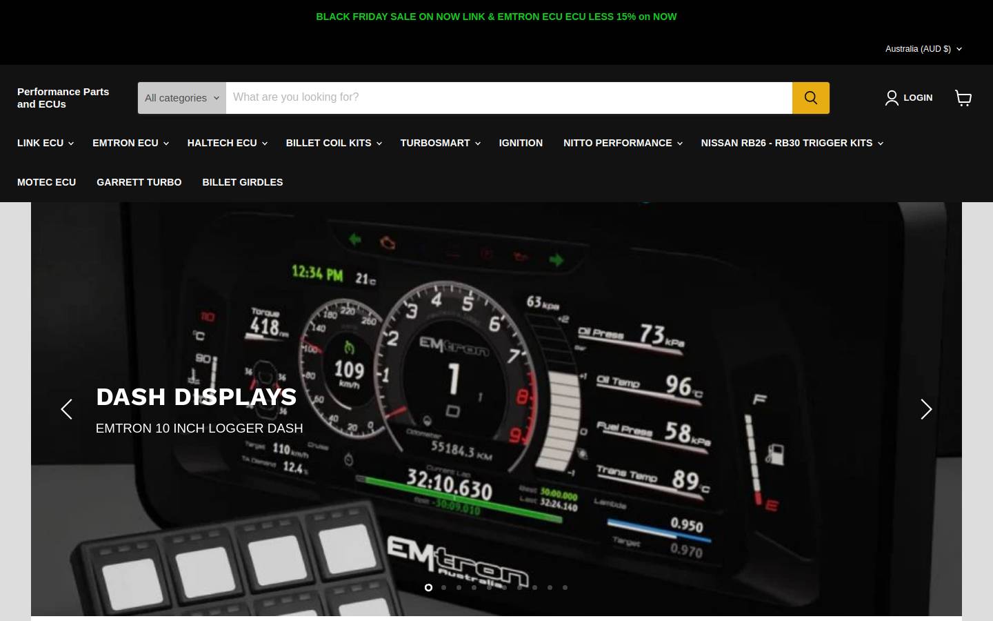performancepartsecus.com homepage screenshot