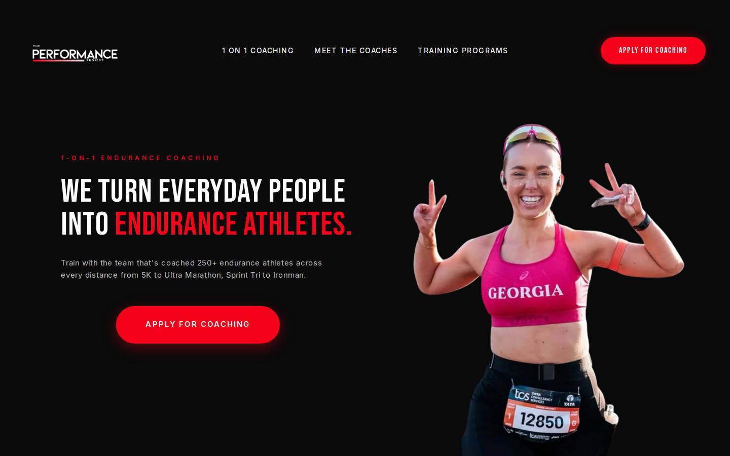 performanceproject.com.au homepage screenshot