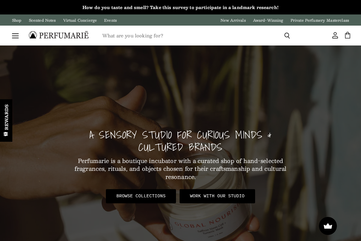 perfumarie.com homepage screenshot