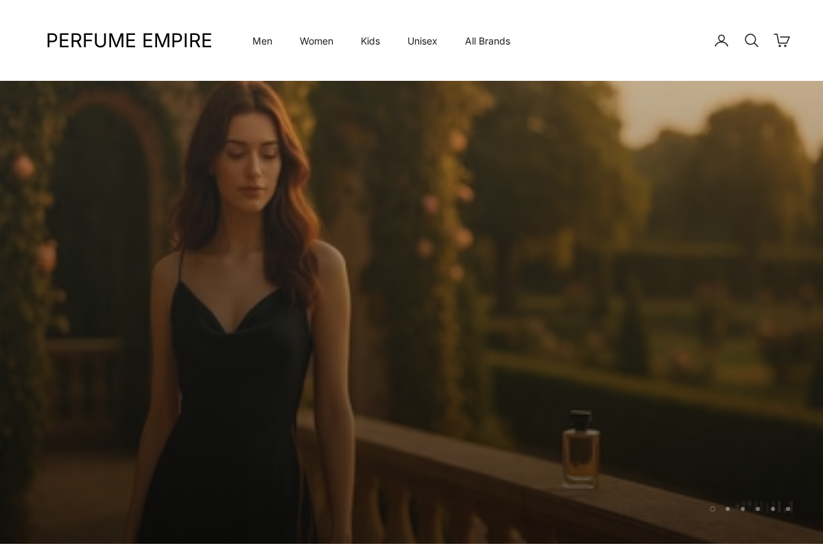 Perfume Empire homepage screenshot