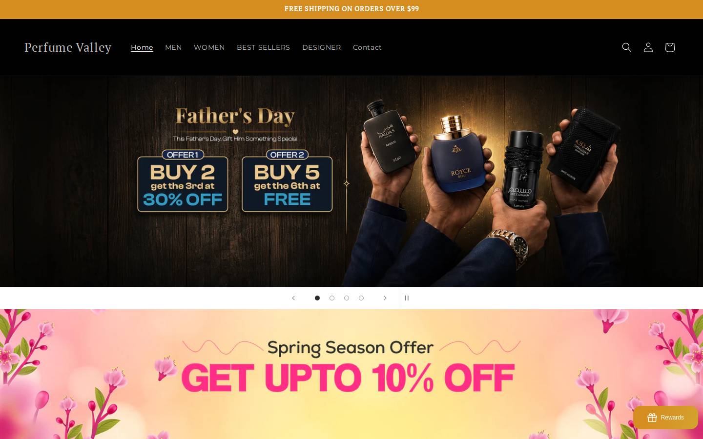 perfume-valley.com homepage screenshot