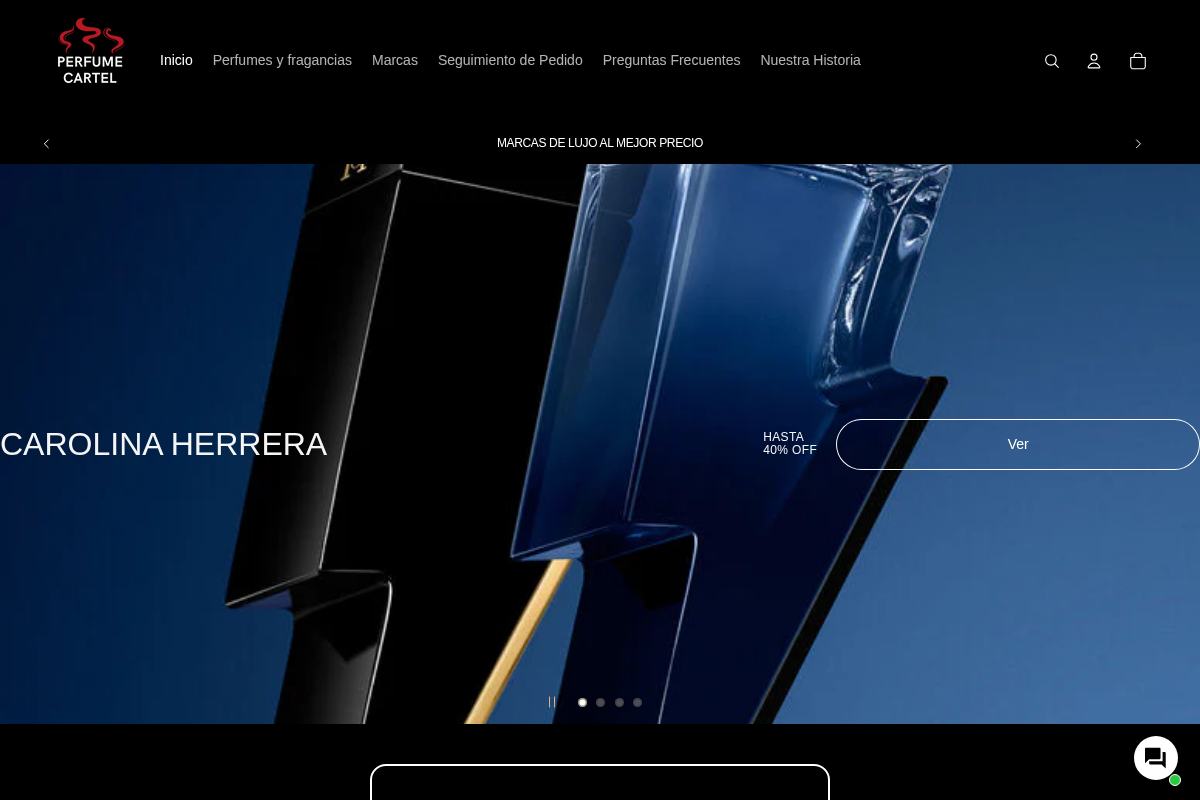 perfumecartelmx.com homepage screenshot