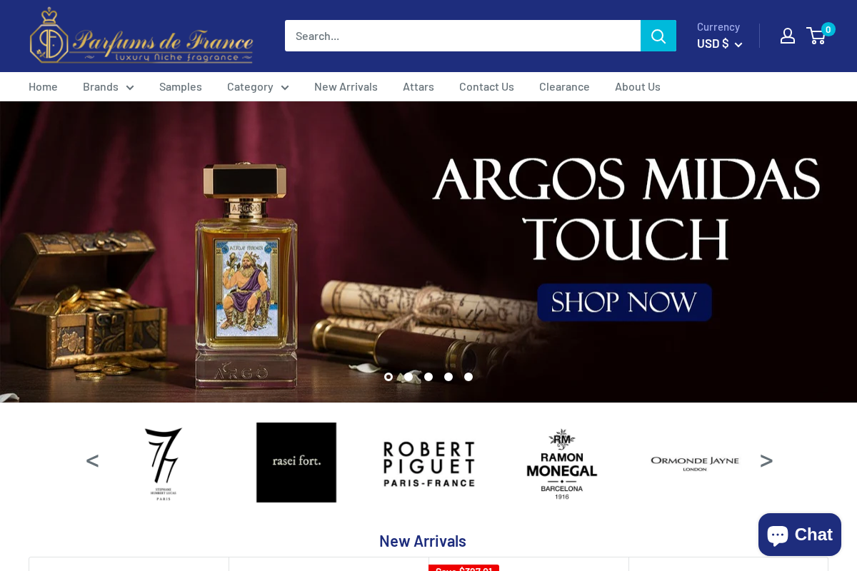 perfumedefrance.com homepage screenshot