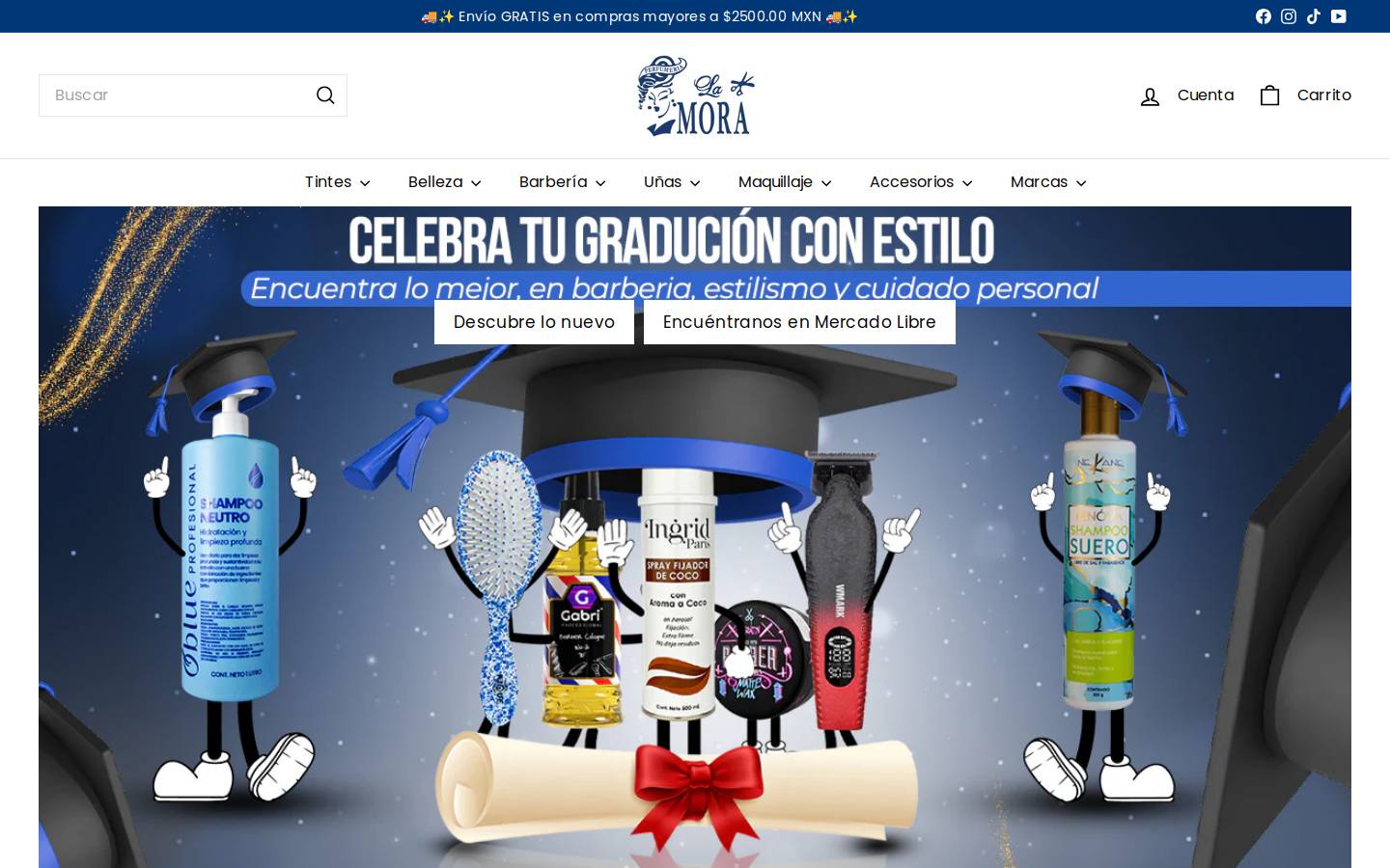perfumerialamora.com homepage screenshot