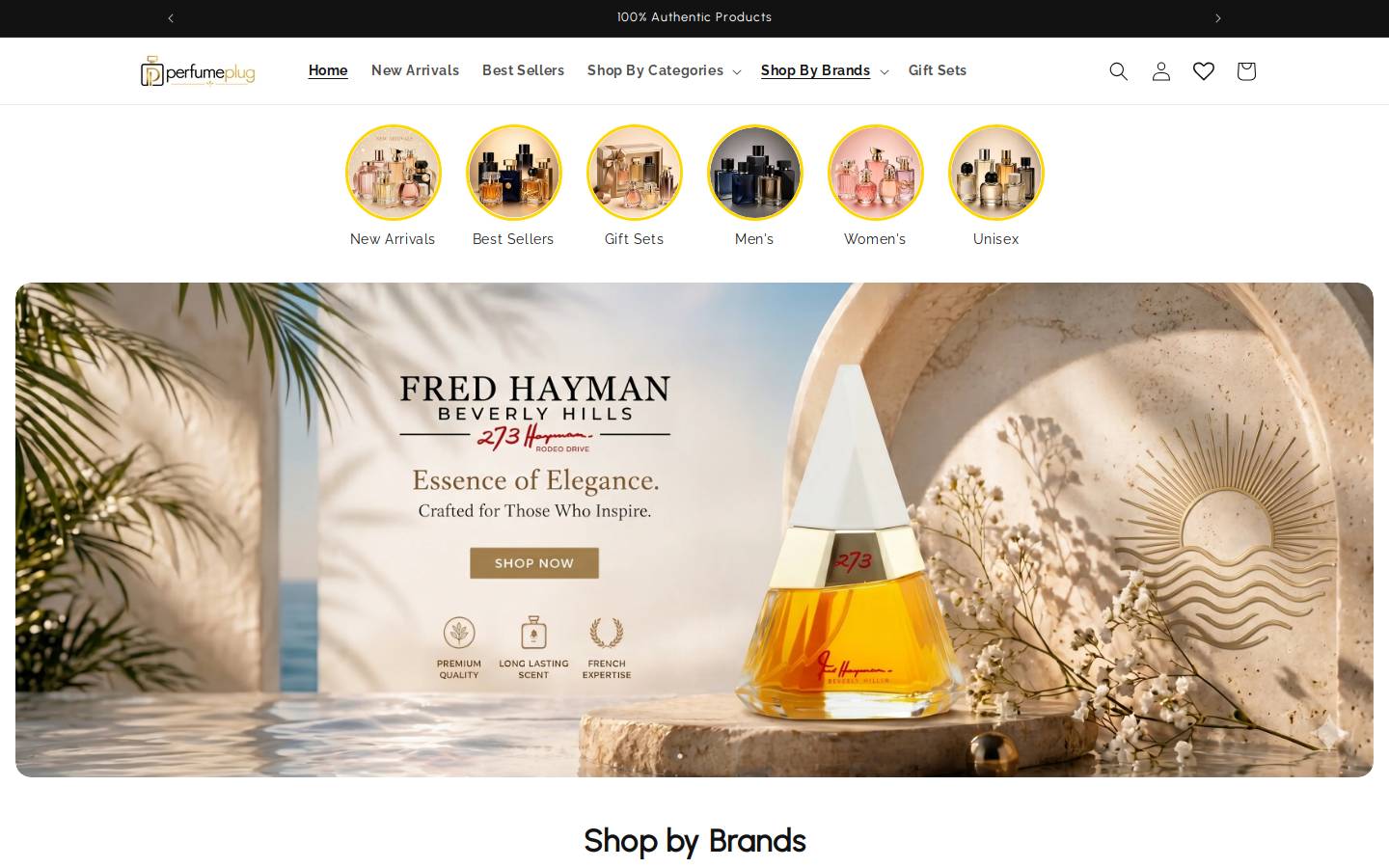 perfumesplug.com homepage screenshot