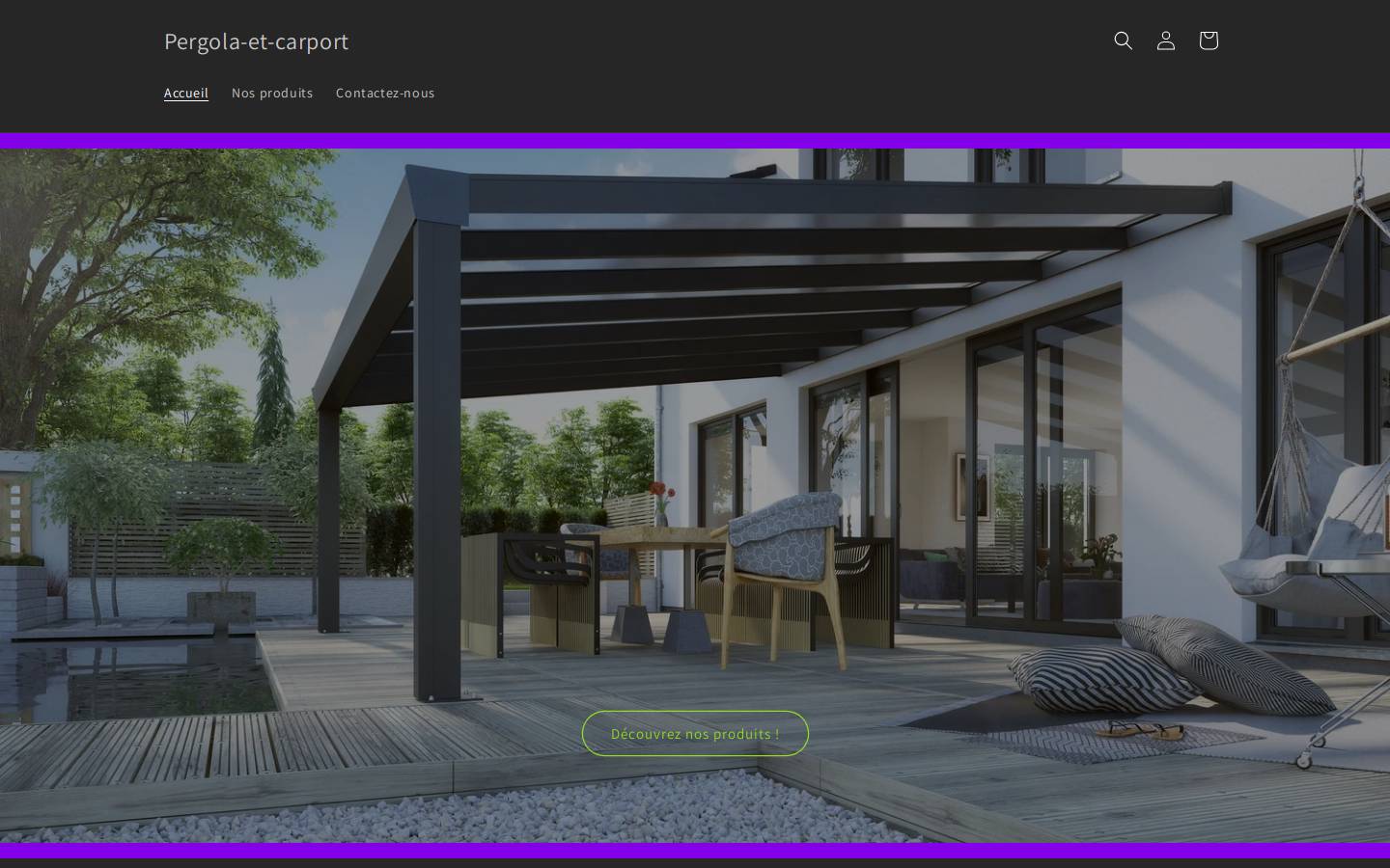 pergola-et-carport.com homepage screenshot