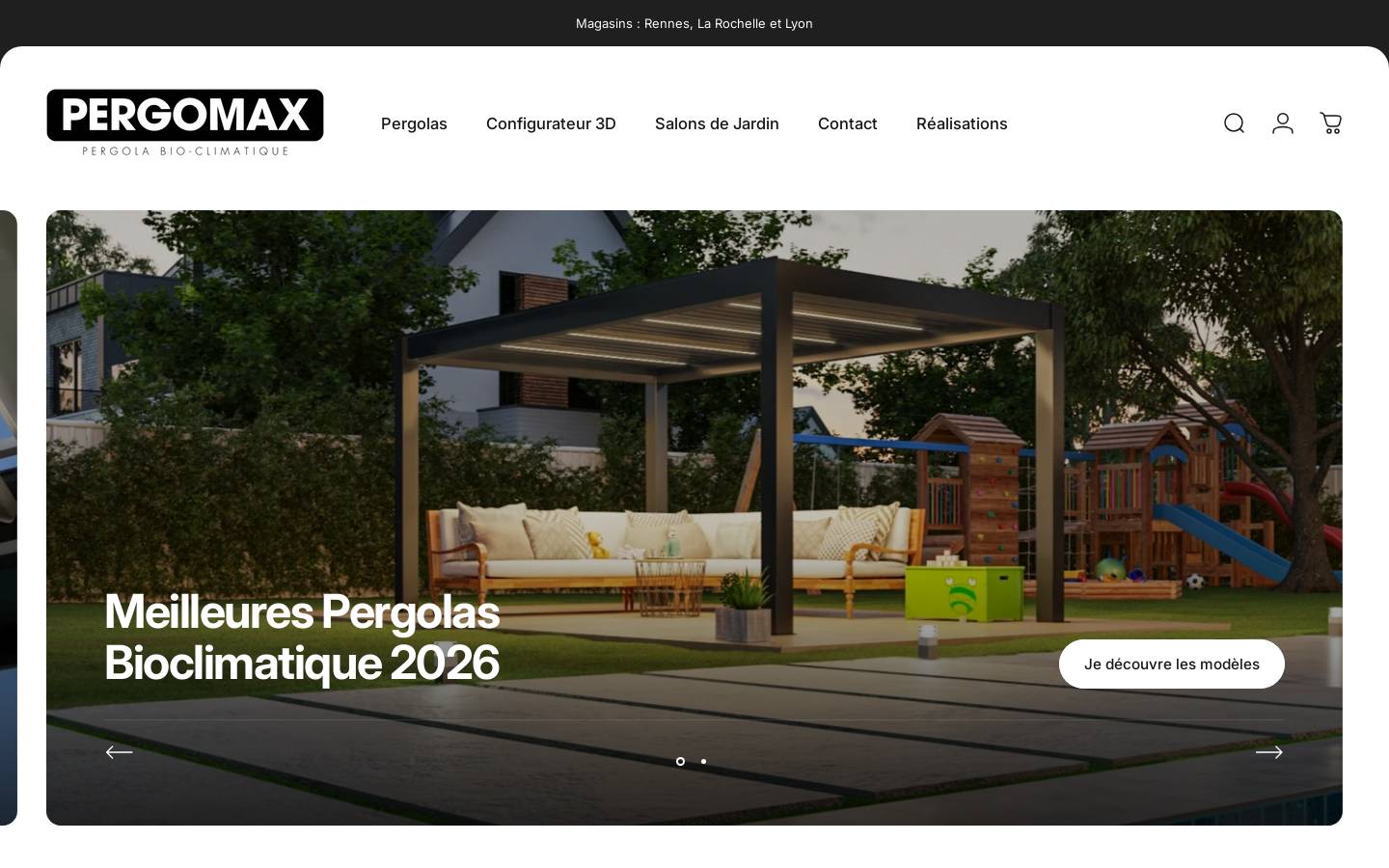 pergomax.fr homepage screenshot