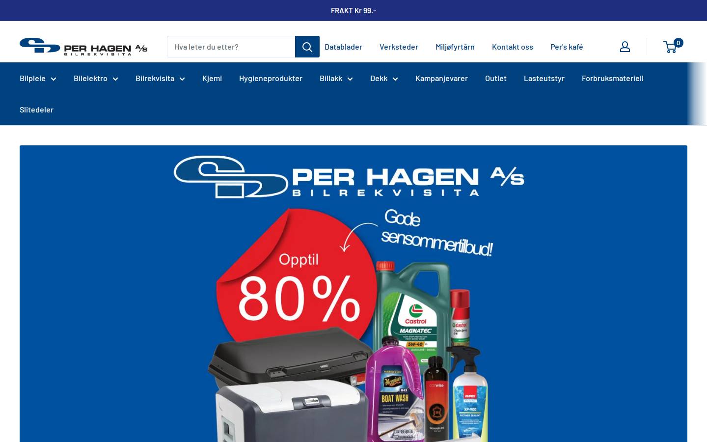 perhagen.no homepage screenshot