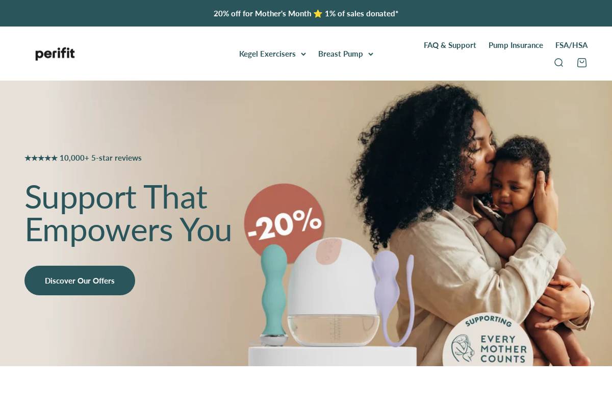 Perifit homepage screenshot