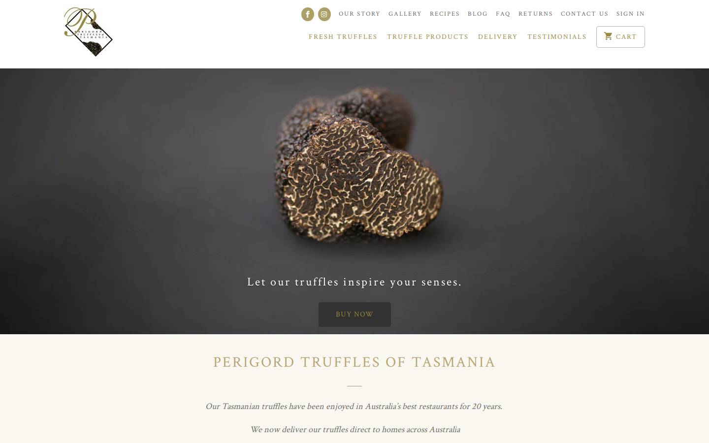 perigord.com.au homepage screenshot