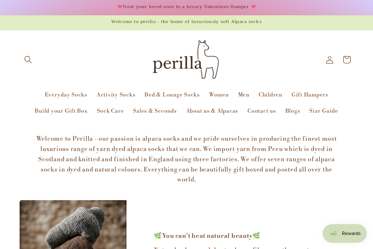 Perilla homepage screenshot