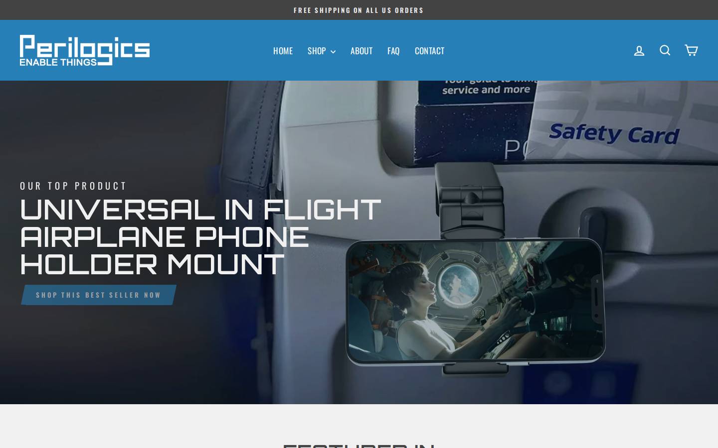 perilogics.com homepage screenshot