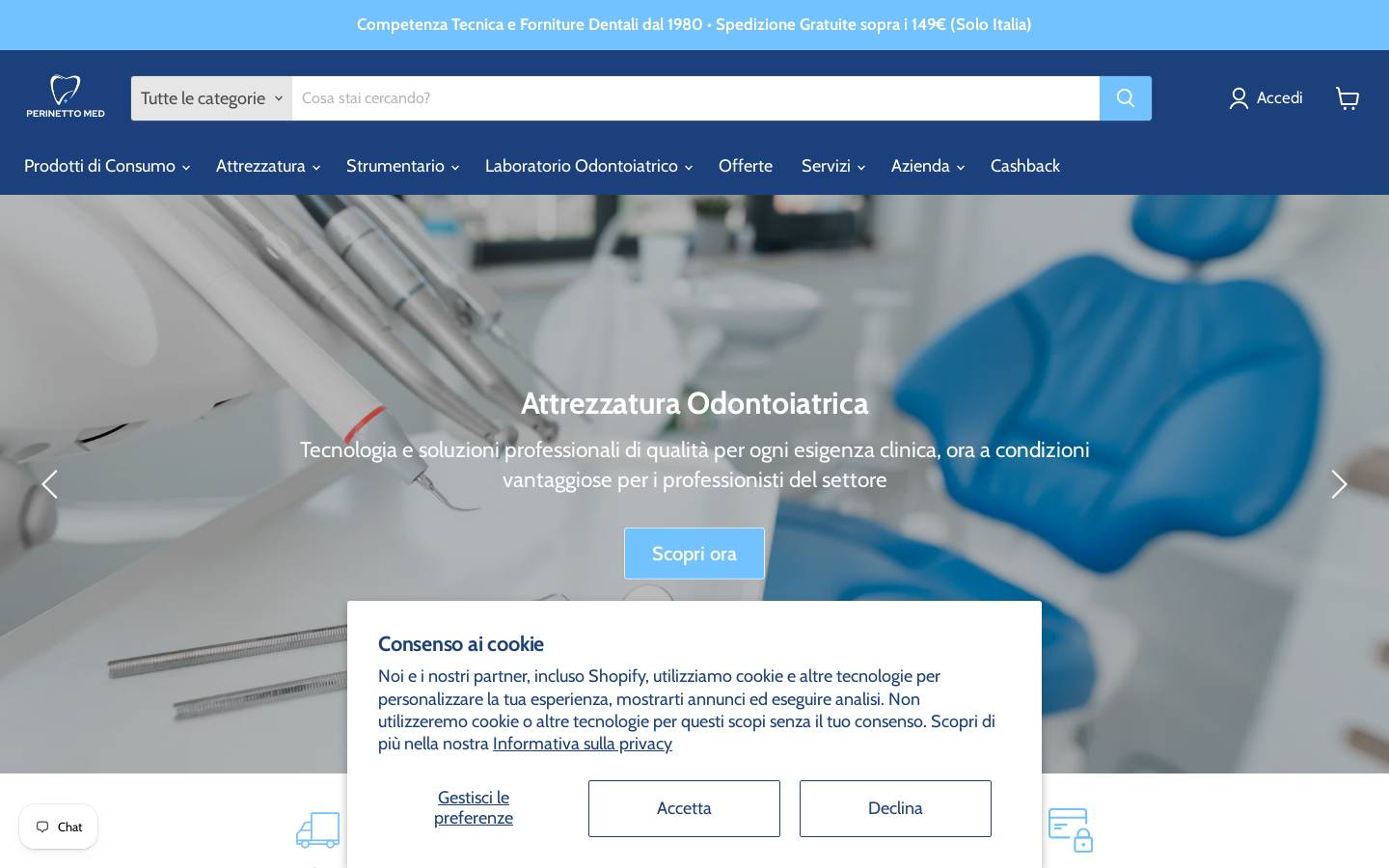 perinettomedshop.com homepage screenshot