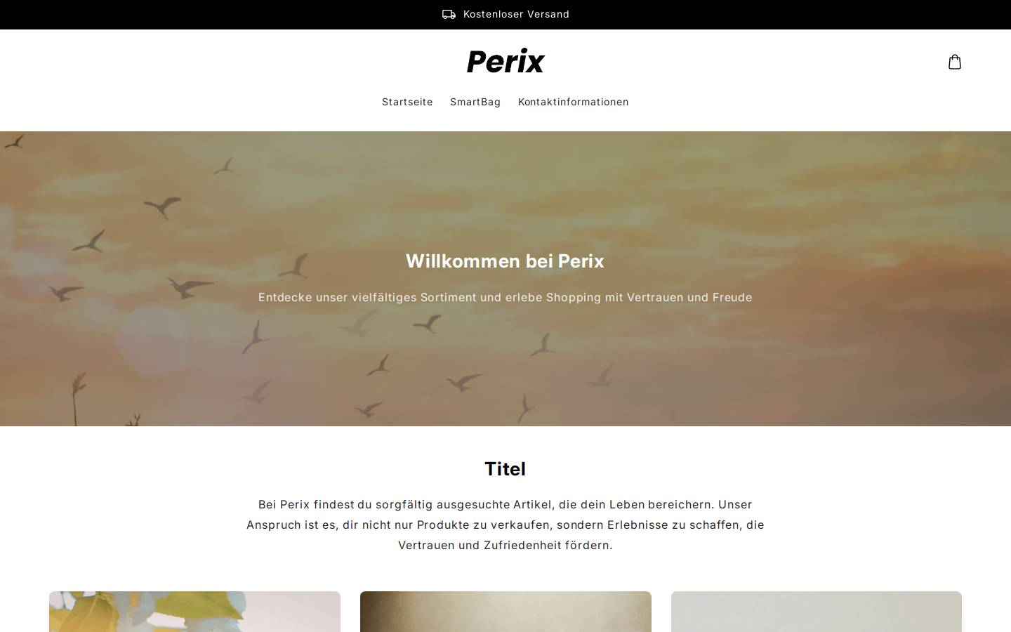 perix.ch homepage screenshot