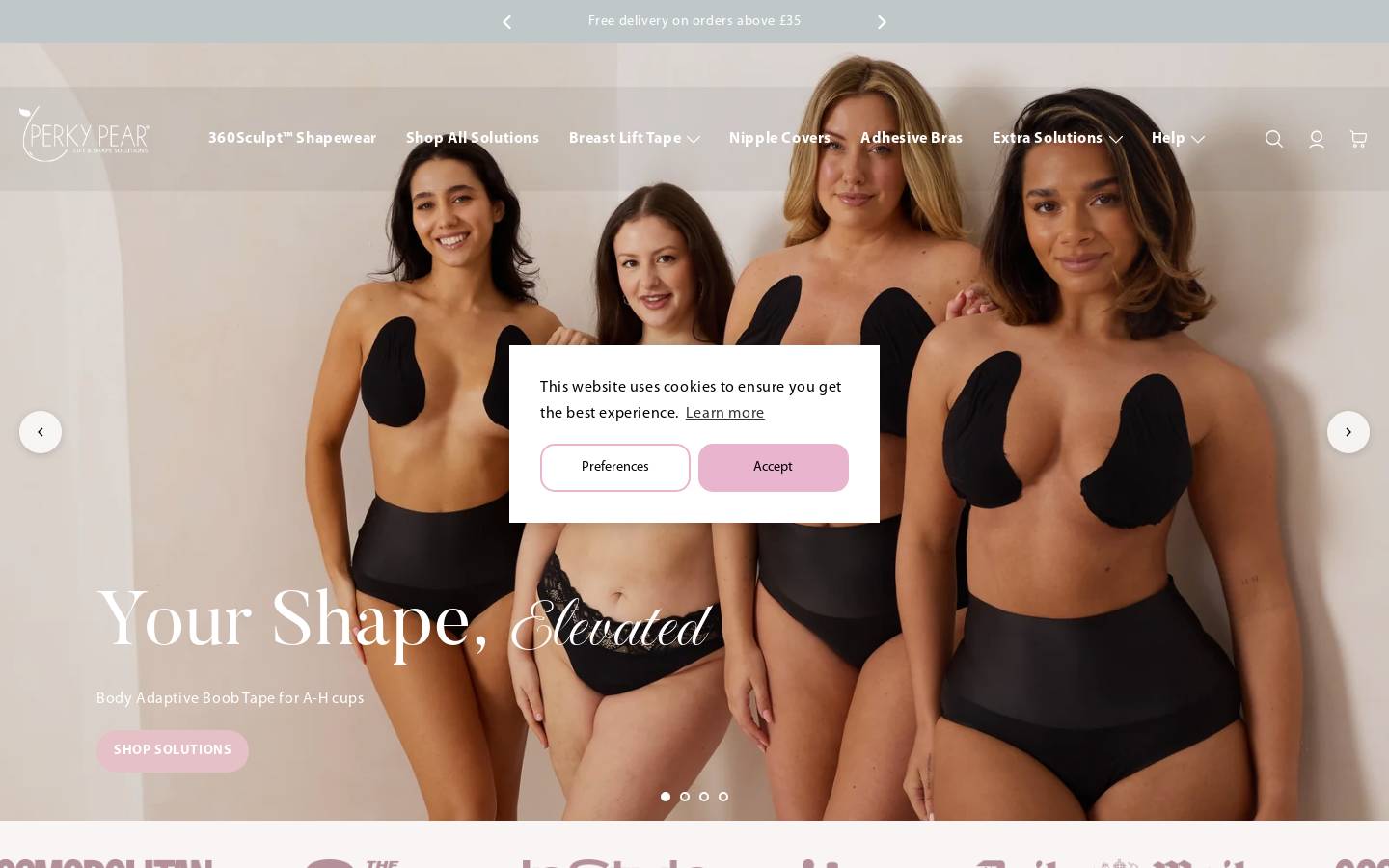 PERKY PEAR homepage screenshot