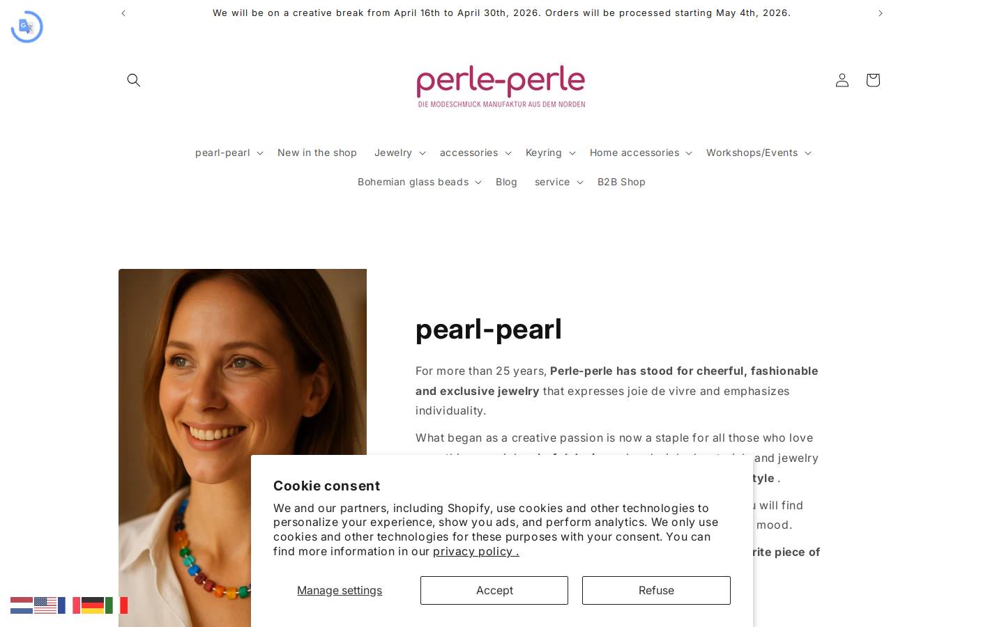 perle-perle.de homepage screenshot