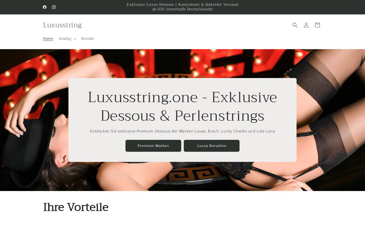 perlenstring.party homepage screenshot
