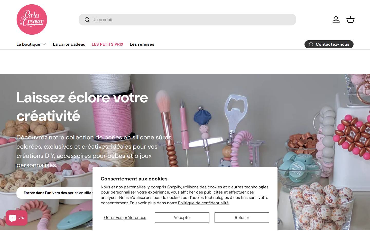 perlesacroquer.com homepage screenshot
