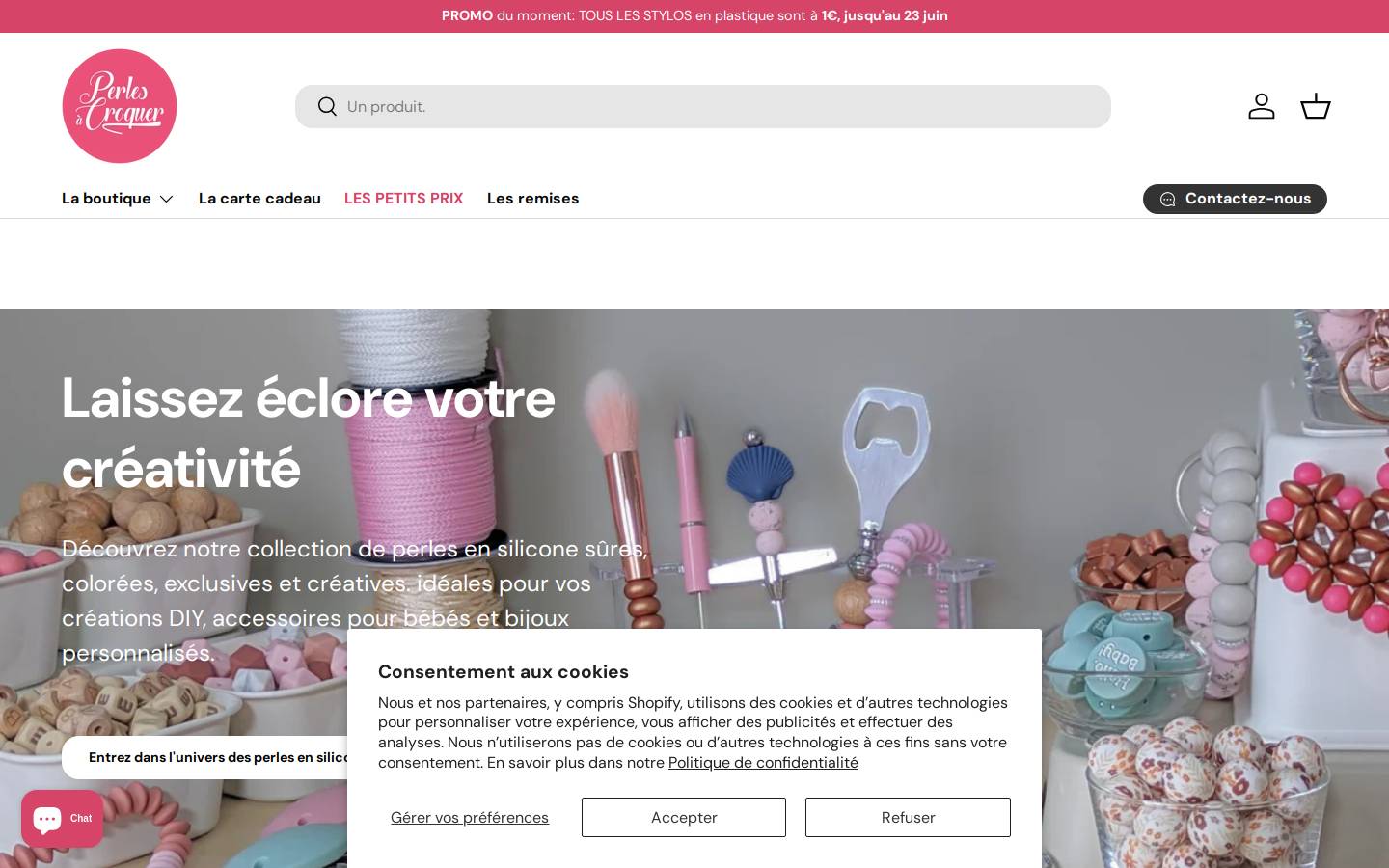 perlesdebebe.com homepage screenshot