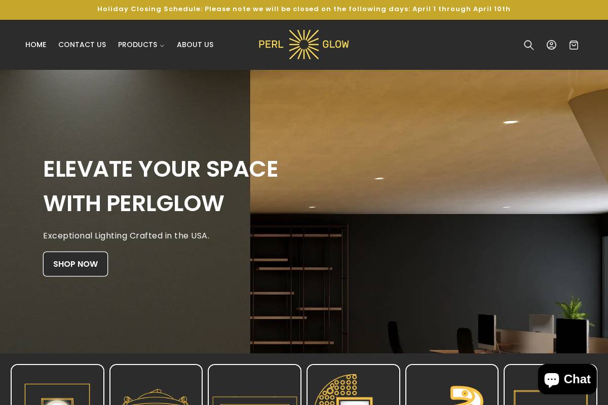 perlglow.com homepage screenshot