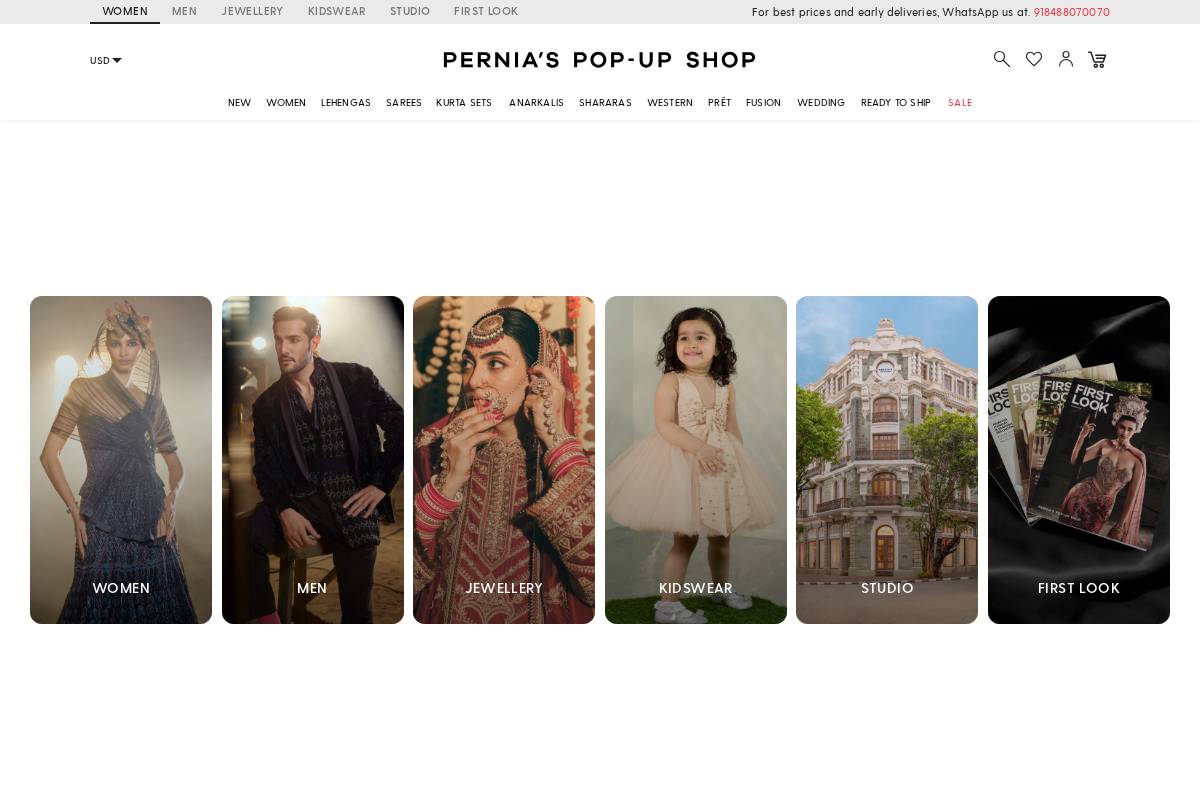 Pernia's Pop-Up Shop homepage screenshot