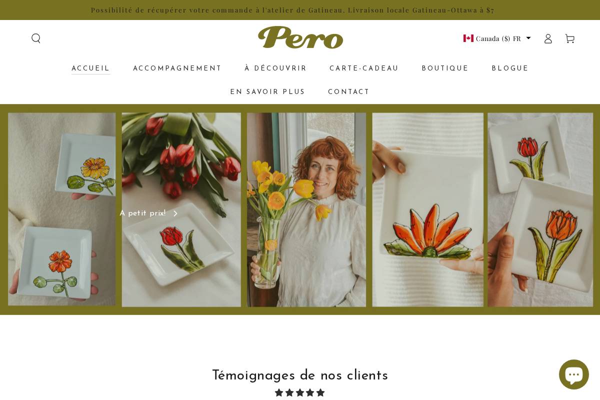 pero-qc.com homepage screenshot