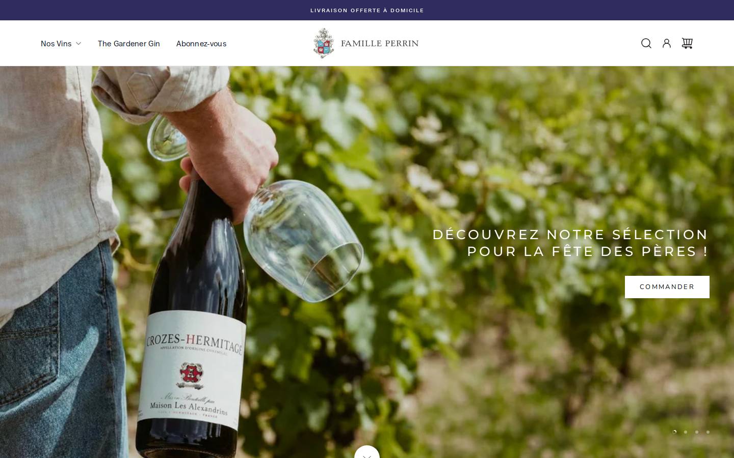 perrindirect.com homepage screenshot