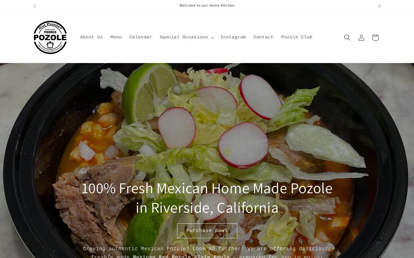 perrispozole.com homepage screenshot