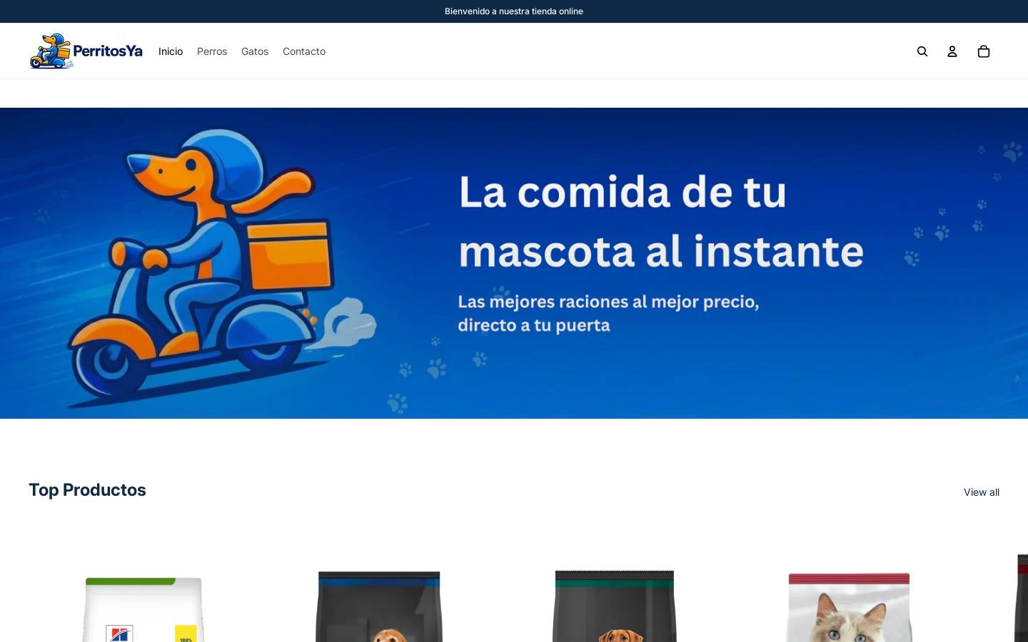 perritosya.com homepage screenshot