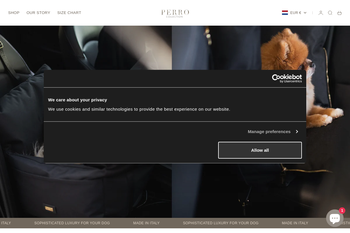 Perrocollection homepage screenshot