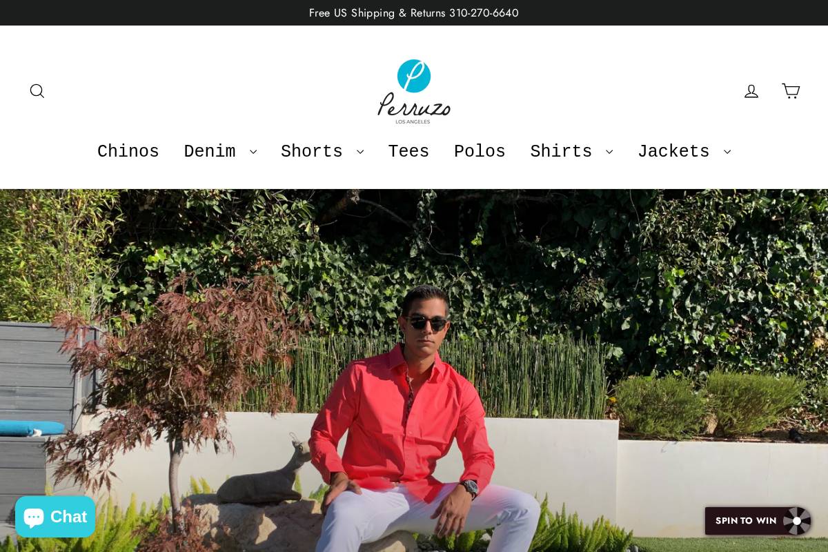 perruzo.com homepage screenshot