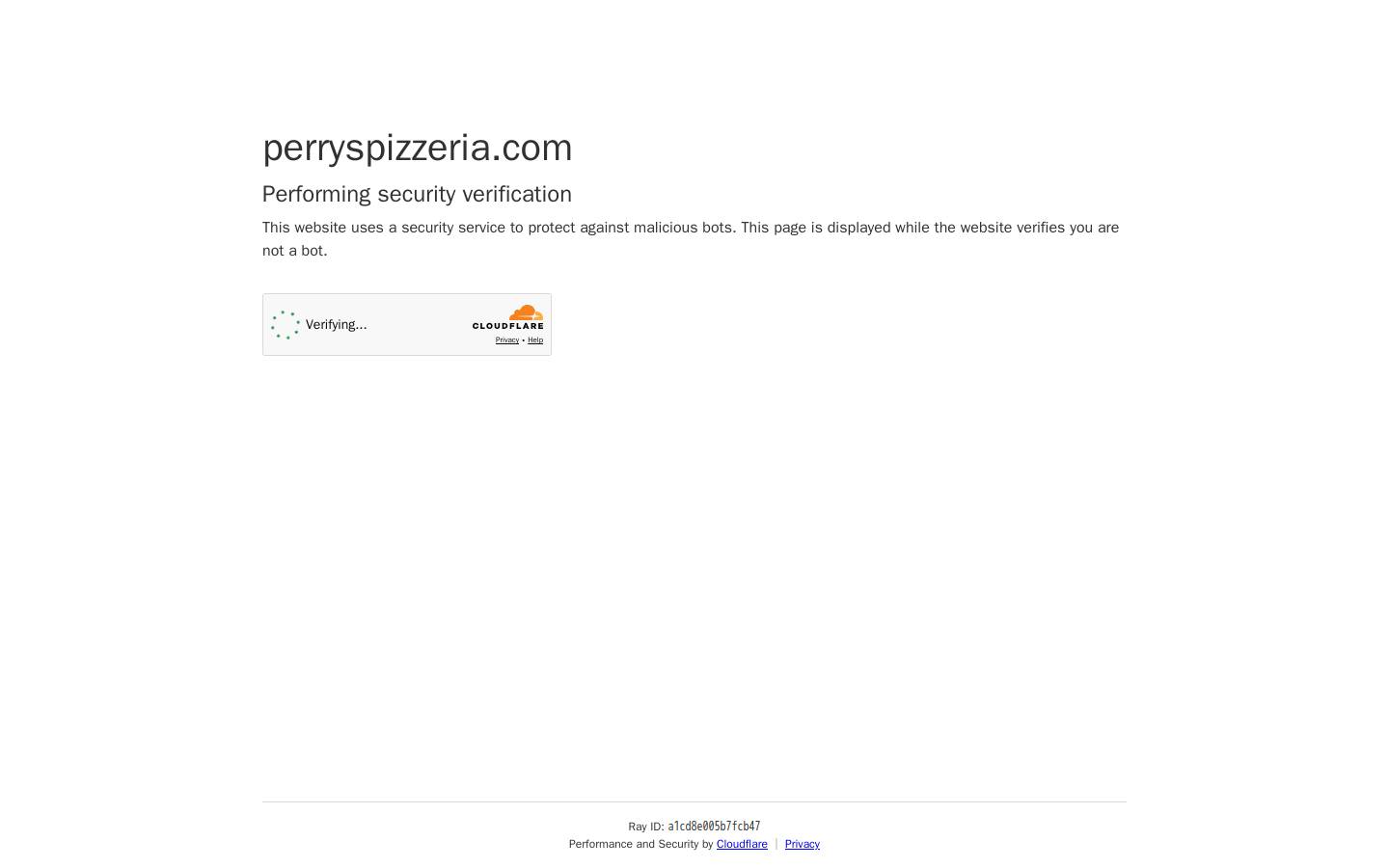 perryspizzeria.com homepage screenshot