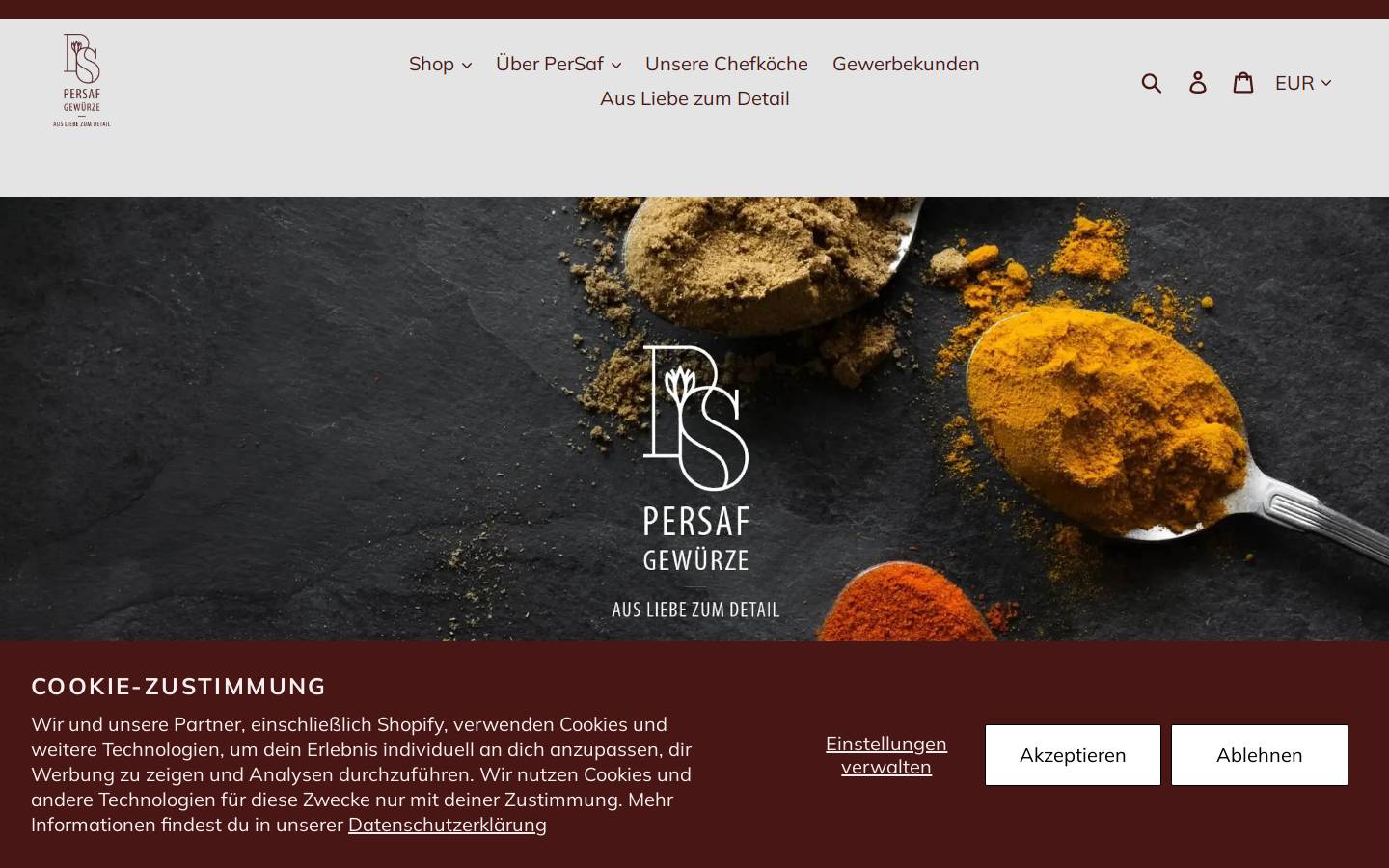 persaf.de homepage screenshot