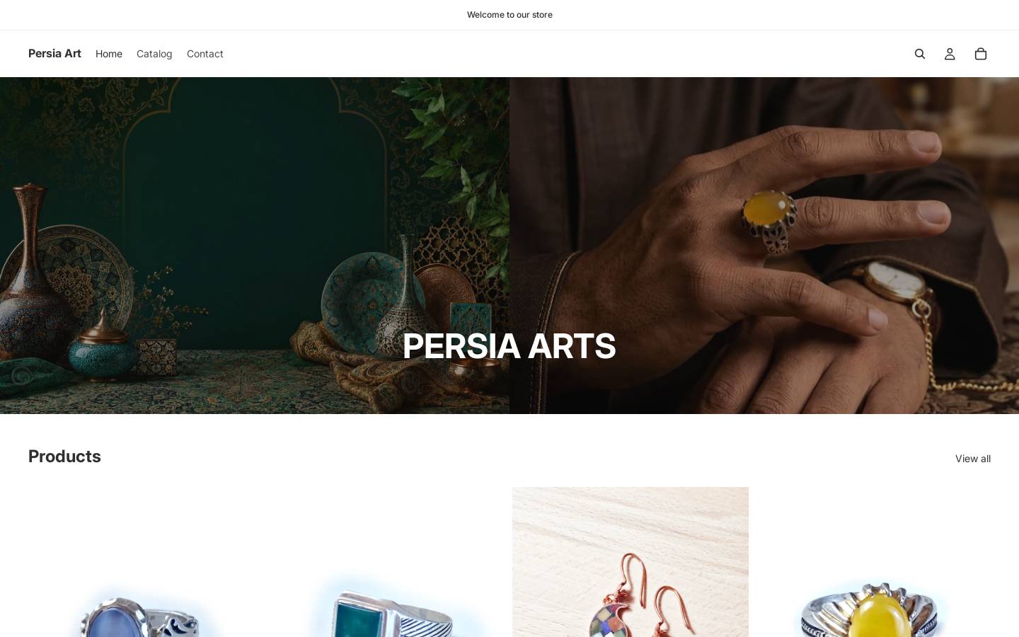 persiaart.com homepage screenshot