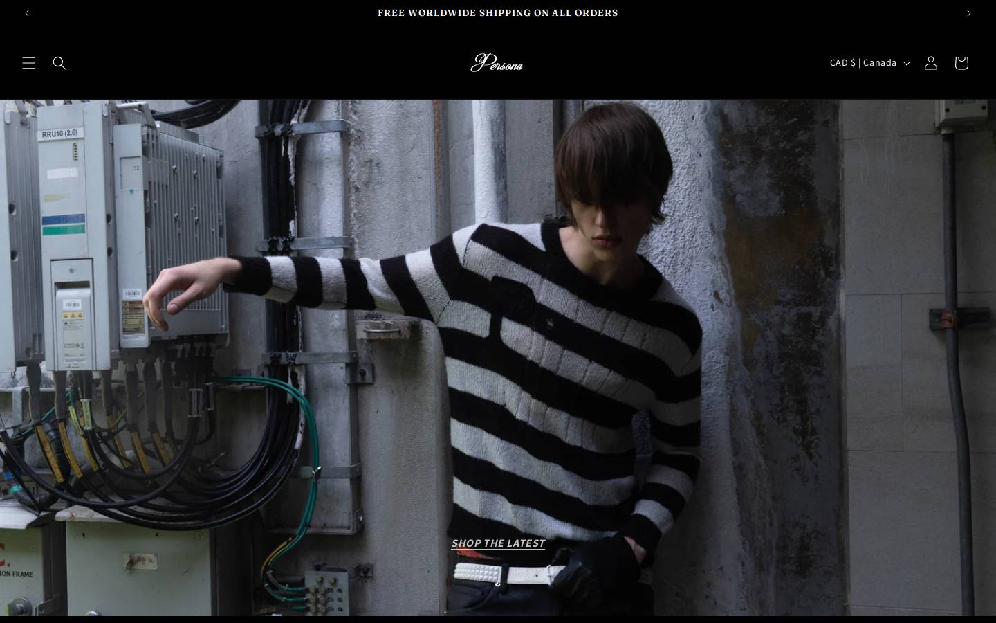 Personaclo homepage screenshot