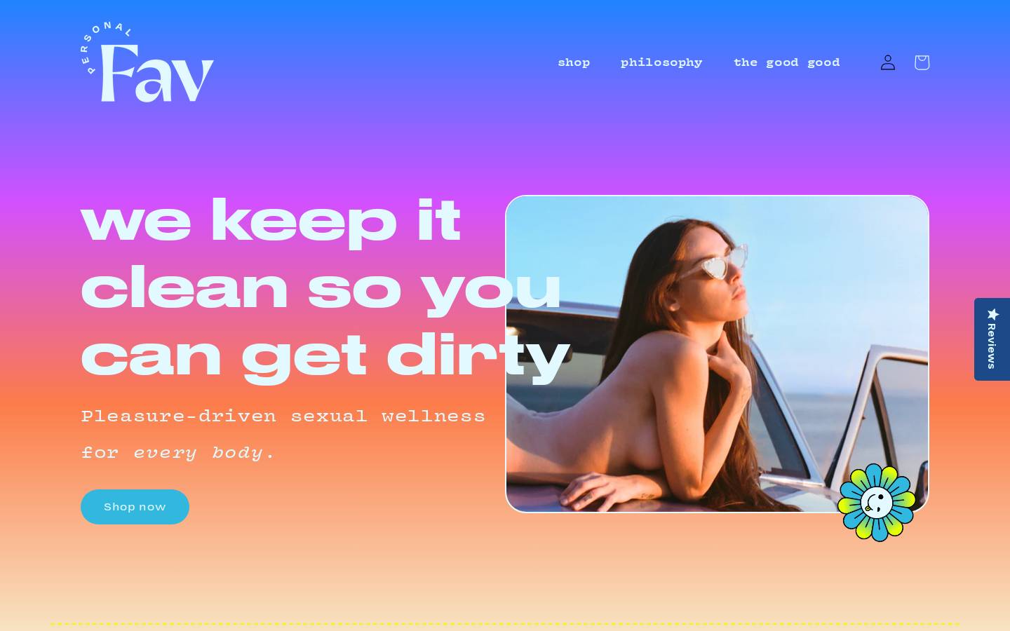 personal-fav.com homepage screenshot