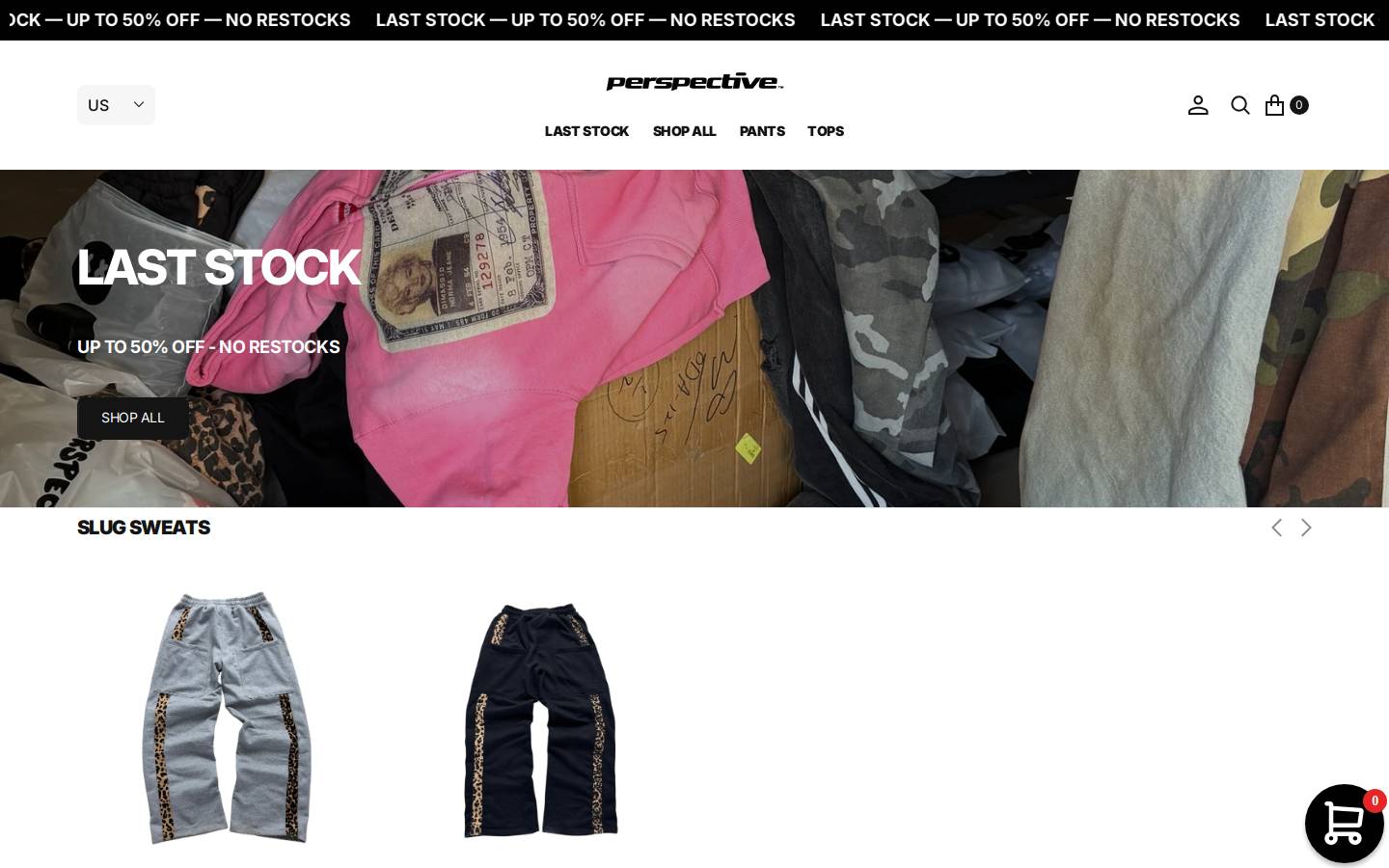 Perspective Brand homepage screenshot