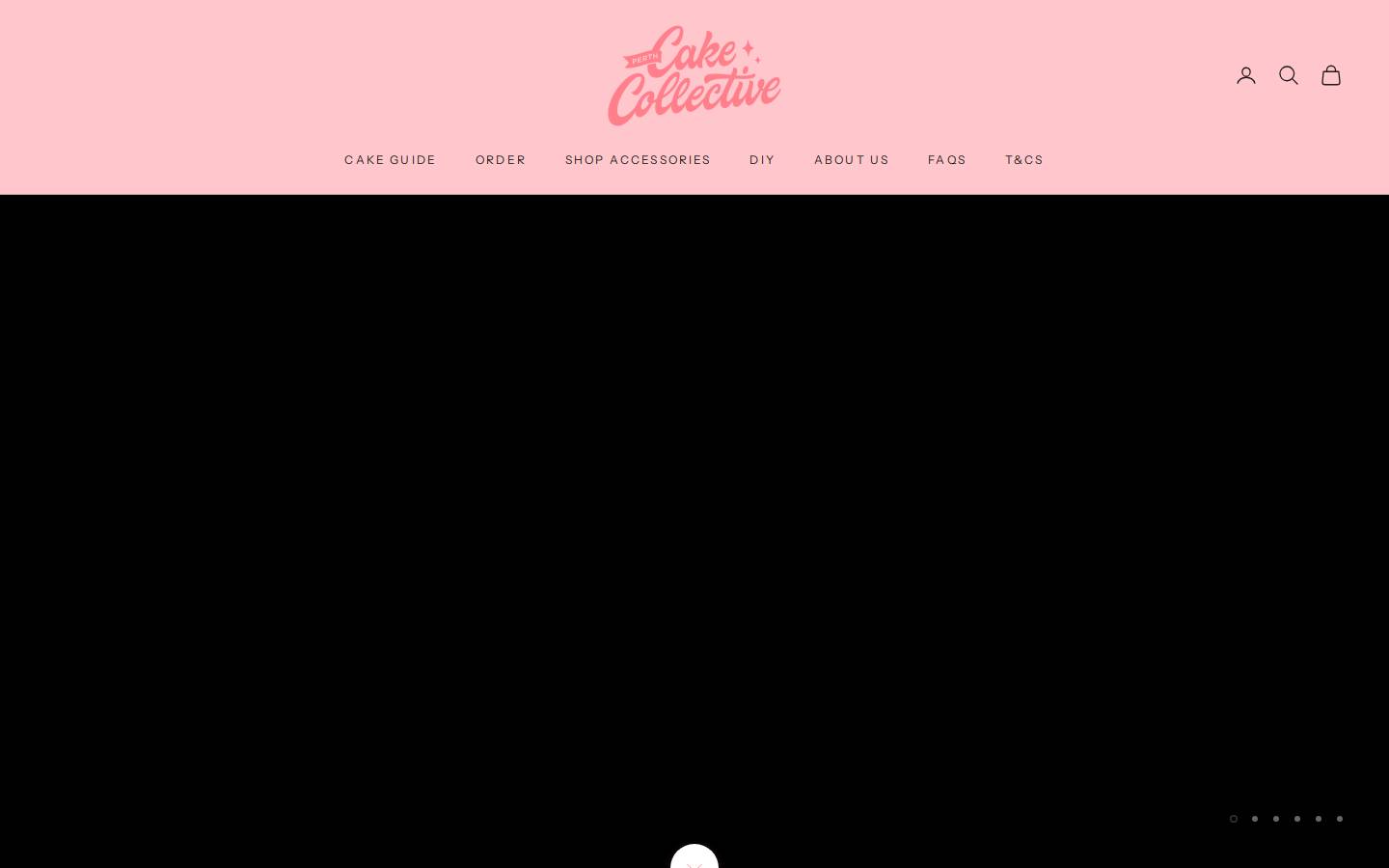 perthcakecollective.com homepage screenshot