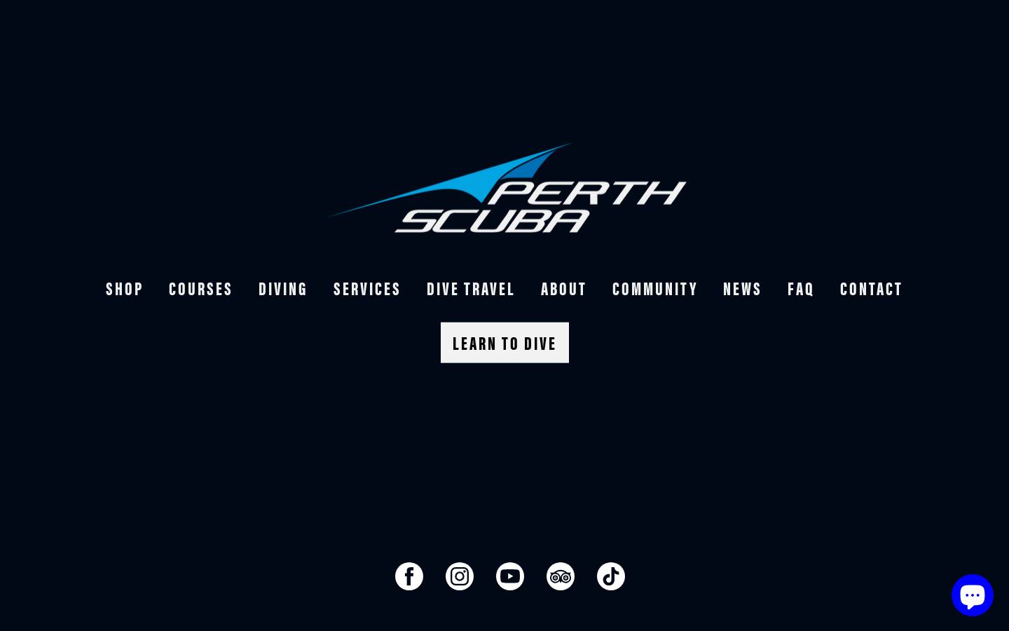 Perth Scuba - Home homepage screenshot