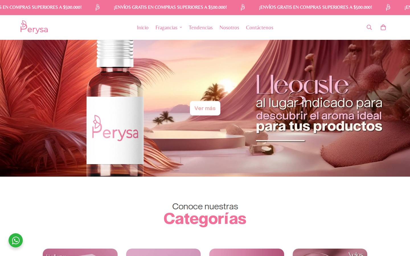 perysa.com homepage screenshot