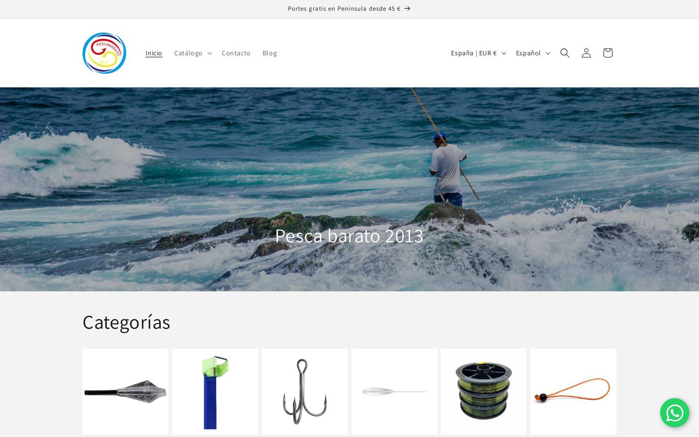 pescabarato.es homepage screenshot